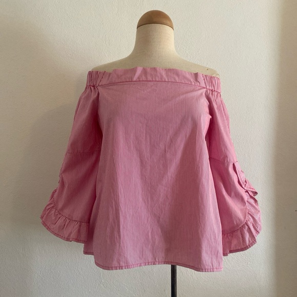 Cupio Tops - Cupio Red Off-Shoulder Women's Top